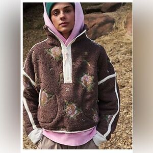 Freepeople Mountain High Embroider Floral Sweater